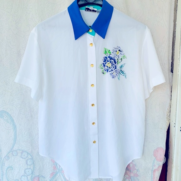 Vtg 80s button up shirt